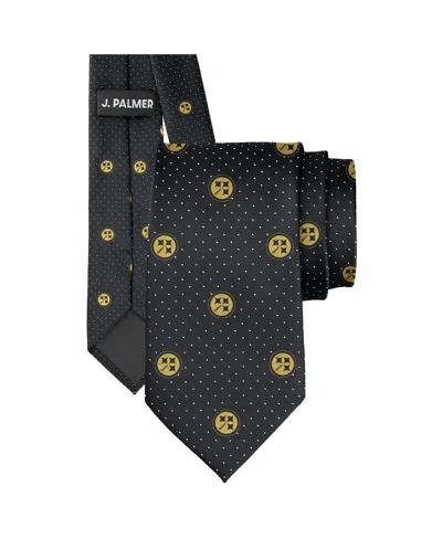 J. Palmer Men's Pittsburgh Steelers Game Day Polka Dot Tie In Black