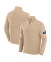 J. Palmer Men's Tan Dallas Cowboys Franchise Quarter-zip Sweater In Brown