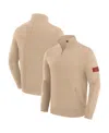 J. Palmer Men's Tan San Francisco 49ers Franchise Quarter-zip Sweater In Tan
