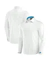 J. Palmer Men's White Detroit Lions Man-in-motion Long Sleeve Button-up Dress Shirt In White