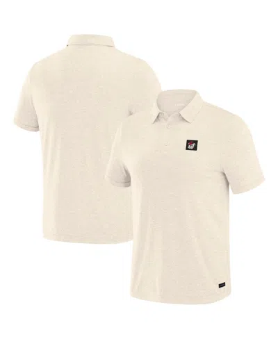J. Palmer Men's White Georgia Bulldogs Four Down Polo Shirt In Brown
