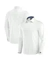 J. Palmer Men's White New England Patriots Man-in-motion Long Sleeve Button-up Dress Shirt In White