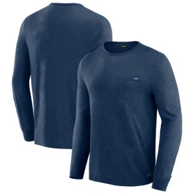 J. Palmer Navy Seattle Seahawks In-the-pocket Long Sleeve T-shirt In Blue
