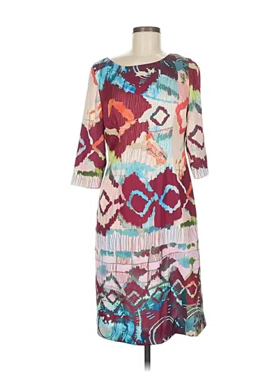 Pre-owned J. Peterman Casual Dress In Burgundy