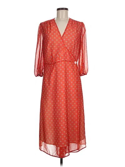 Pre-owned J. Peterman Casual Dress In Orange