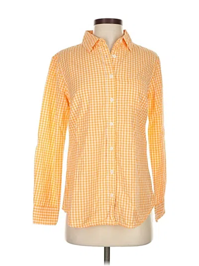 Pre-owned J. Peterman Long Sleeve Button Down Shirt In Orange