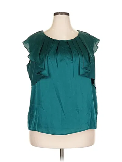 Pre-owned J. Peterman Sleeveless Blouse In Blue