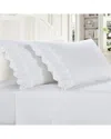 J. Queen Cottage 200 Thread Count Eyelet Sheet Set