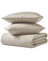 J Queen New York Premier Sateen Quilt Set - Almond