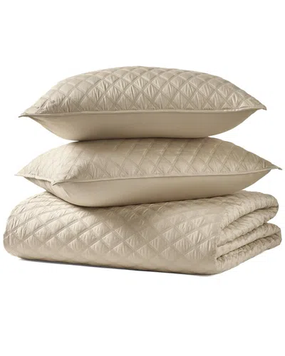 J QUEEN NEW YORK J. QUEEN NEW YORK 300 THREAD COUNT PREMIER SATEEN FULL/QUEEN 3PC QUILT SET