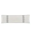 J Queen New York Adagio Bolster Decorative Pillow, 15" X 52" In Sterling
