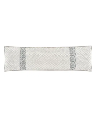 J Queen New York Adagio Bolster Decorative Pillow, 15" X 52" In Sterling
