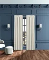 J Queen New York Adagio Window Panel Pair, 50" X 84" In Sterling