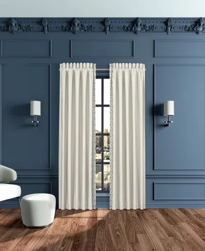J Queen New York Adagio Window Panel Pair, 50" X 84" In Sterling