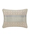 J Queen New York Alaro Boudoir Decorative Pillow, 15" X 20" In Brown