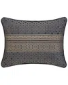 J Queen New York Alaro - Slate Boudoir Decorative Throw Pillow