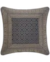 J Queen New York Alaro - Slate Square Decorative Throw Pillow