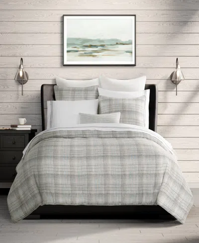 J Queen New York Alejandro Plaid 4-piece Comforter Set, King In Gray