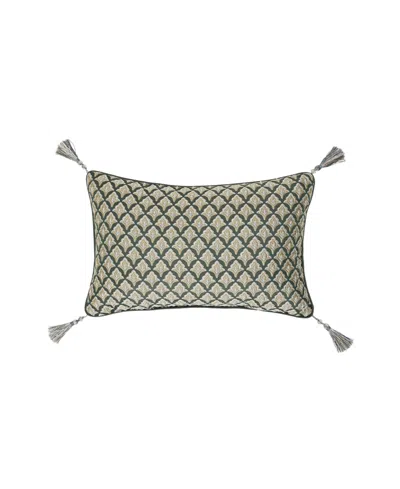 J Queen New York Alina Boudoir Decorative Pillow, 14" X 21" In Blue