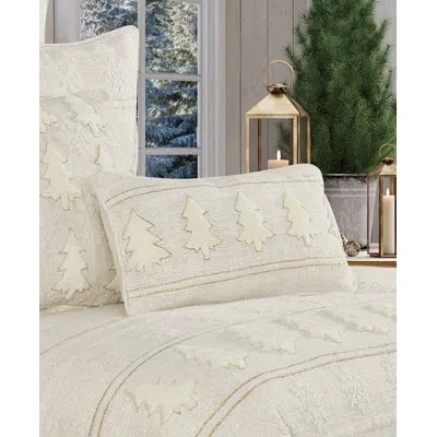 J Queen New York All That Glitters Boudoir Decorative Throw Pillow In Winter White