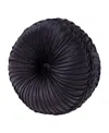 J Queen New York Amara Tufted Decorative Pillow, 15" Round In Indigo