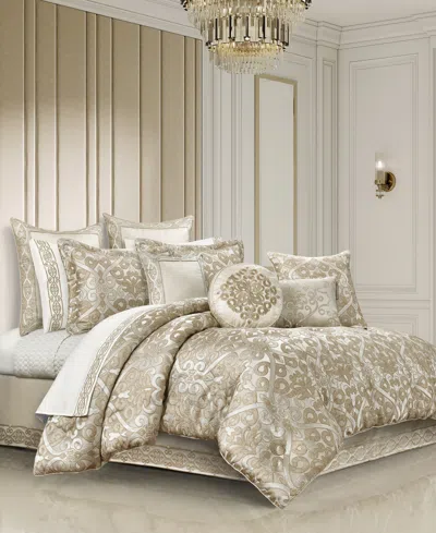J Queen New York Amaretto Jacquard 4-pc. Comforter Set, California King In Gold