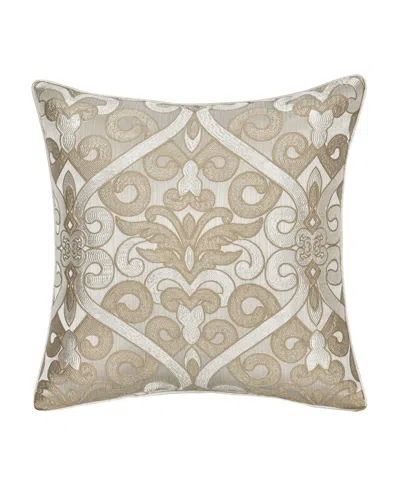 J Queen New York Amaretto Square Decorative Pillow, 20" X 20" In Gold