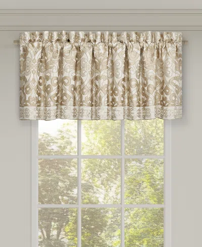 J Queen New York Amaretto Window Straight Valance, 18" X 88" In Gold
