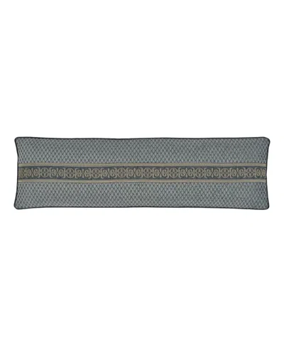 J Queen New York Amici Bolster Decorative Pillow, 15" X 52" In Powder Blue