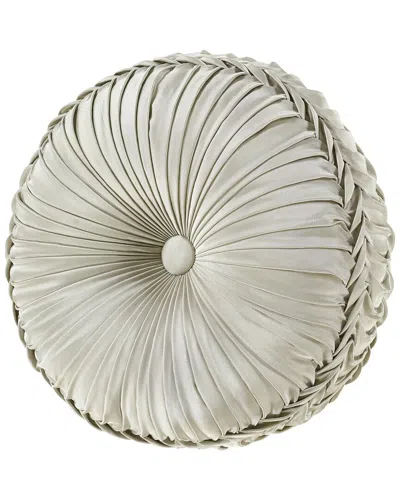 J Queen New York J. Queen New York Anastasia Tufted Round Decorative Throw Pillow In Metallic