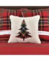 J Queen New York J. Queen New York Andrew Plaid 20in Square Embellished Decorative Throw Pillow