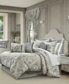 J Queen New York Annabelle Damask 4-pc. Comforter Set, King In Blue
