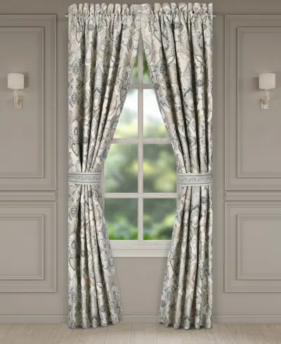 J Queen New York Annabelle Window Panel Pair, 50 X 95" In Blue