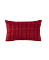 J Queen New York Anya Boudoir Decorative Pillow, 12" X 20" In Red