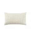 J Queen New York Anya Boudoir Decorative Pillow, 12" X 20" In White