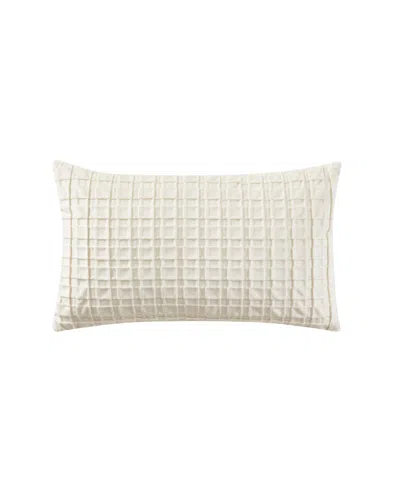 J Queen New York Anya Boudoir Decorative Pillow, 12" X 20" In White