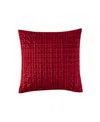 J Queen New York Anya Square Decorative Pillow, 18" X 18" In Red