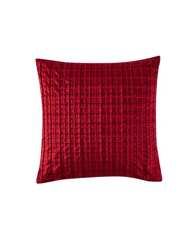 J Queen New York Anya Square Decorative Pillow, 18" X 18" In Red