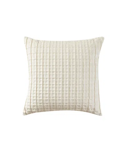 J Queen New York Anya Square Decorative Pillow, 18" X 18" In White