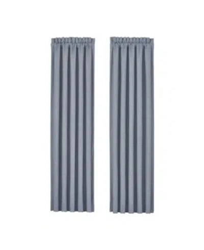 J Queen New York Aurora Window Panel Pair, 50" X 84" In Blue