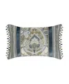 J Queen New York Avellino Boudoir Decorative Pillow, 15" X 21" In Spa