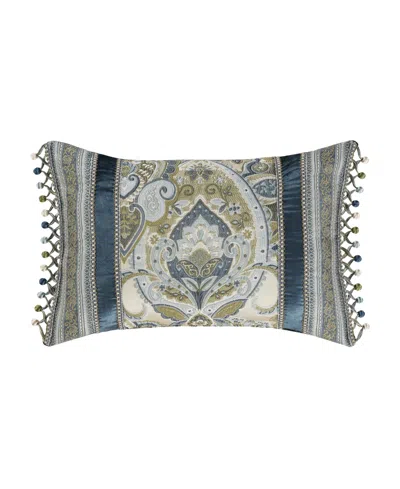 J Queen New York Avellino Boudoir Decorative Pillow, 15" X 21" In Spa