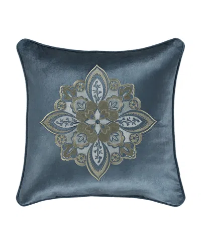 J Queen New York Avellino Decorative Pillow, 18" X 18" In Dark Spa