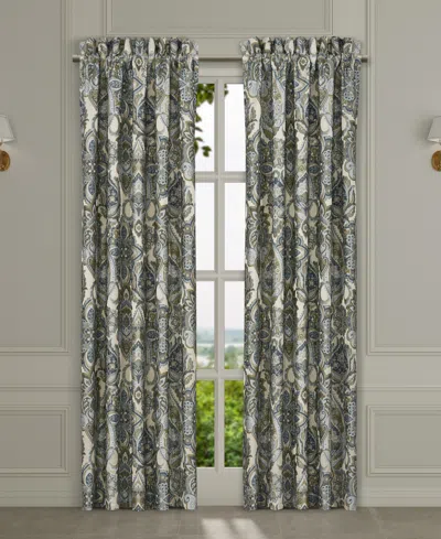 J Queen New York Avellino Window Panel Pair, 50" X 95" In Spa