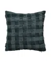J Queen New York Baja Square Decorative Pillow, 17" X 17" In Blue