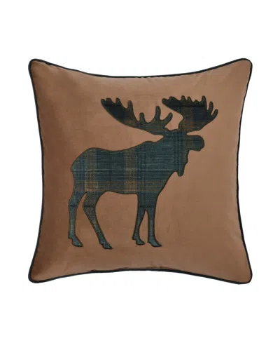 J Queen New York Baja Square Decorative Pillow, 18" X 18" In Brown