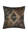 J Queen New York Baja Square Decorative Pillow, 20" X 20" In Brown