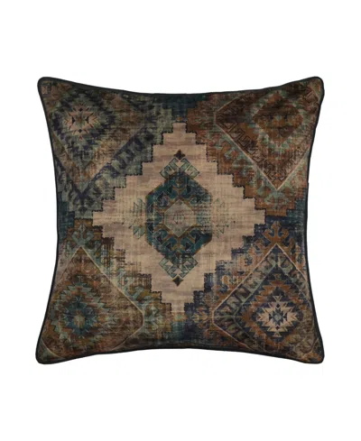 J Queen New York Baja Square Decorative Pillow, 20" X 20" In Blue