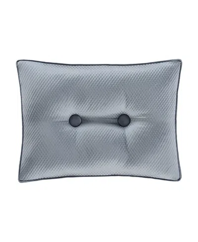 J Queen New York Barocco Boudoir Decorative Pillow, 15" X 20" In Sterling