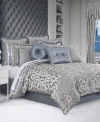 J Queen New York Barocco Comforter Sets In Sterling